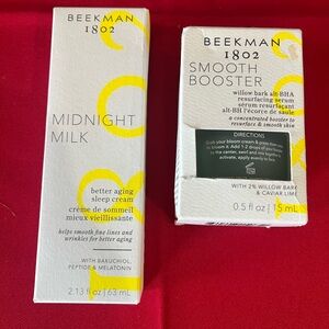 Beekman 1802 Midnight Milk Sleep Cream and Smooth Boaster